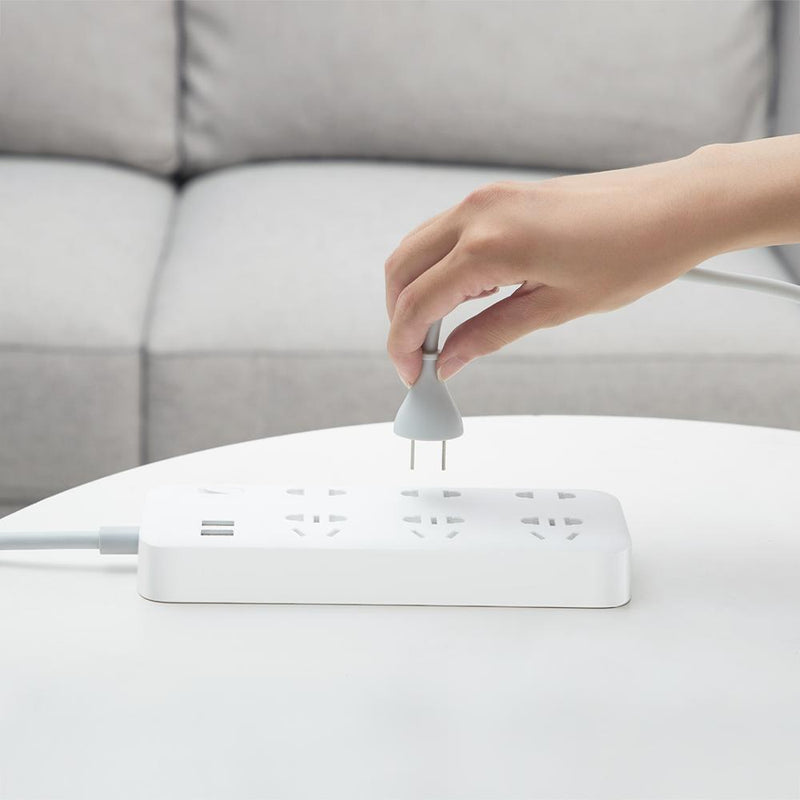 ZMI 6AC Socket + 2 USB Output Power Strip 18W Fast Charge Power Socket USB Charger for iPhone X XR Xiaomi Huawei