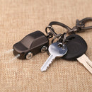 LED Light Mini Car Key Chain Ring Charm Luxury Couple Men Gift