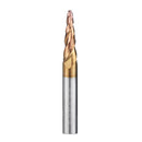 Drillpro 2 Flutes R0.25/ R0.5/ R0.75/ R1.0 *20.5*D4*50 Ball Nose End Mill HRC50 Taper Milling Cutter