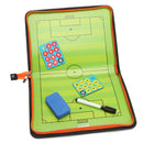 Magnetic Training Football Pro Soccer Tactic Board Folder Leather Portable