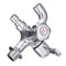 Wall Mount Single Cold Washing Machine Faucet 1/2'' Double Spouts 2 Handles Water Tap Garden Faucet Bathroom Bibcock Tap