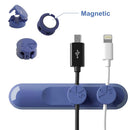 Bcase TUP Magnetic Desktop Cable Clips Cord Management Tiny 3 Size in 1 Wire Cable Organizer