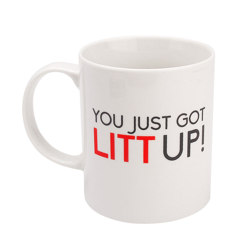 You Just Got Litt Up! Suits Inspired Funny Ceramic Mug Coffee Tea Cup White