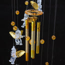 Cute Angel Wind Chimes Aluminum Tube Door Wall Hanging Home Garden Decoration