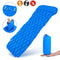 20D Inflatable Sleeping Pad 195x61x6cm Lightweight Portable Air Mattresses Waterproof Camping Mat Comfortable Sleeping Beach Mat with Pillow