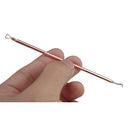Y.F.M 4pcs Acne Blackhead Remover Needles Set Rose Gold Double Head Pimples Multipurpose Cleansing Tool