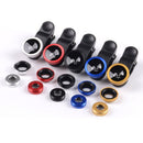 Bakeey 3 in 1 Universal Clip Aluminum Alloy Camera Lens 0.67 Wide Angel+180 Degree Fish Eye+Macro for ipad Mobile Phone Tablet