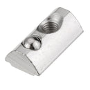 Drillpro 50pcs 40 Series T Slot Elastic Nut Round Roll Spring Nut for 40 Series Aluminum Profile
