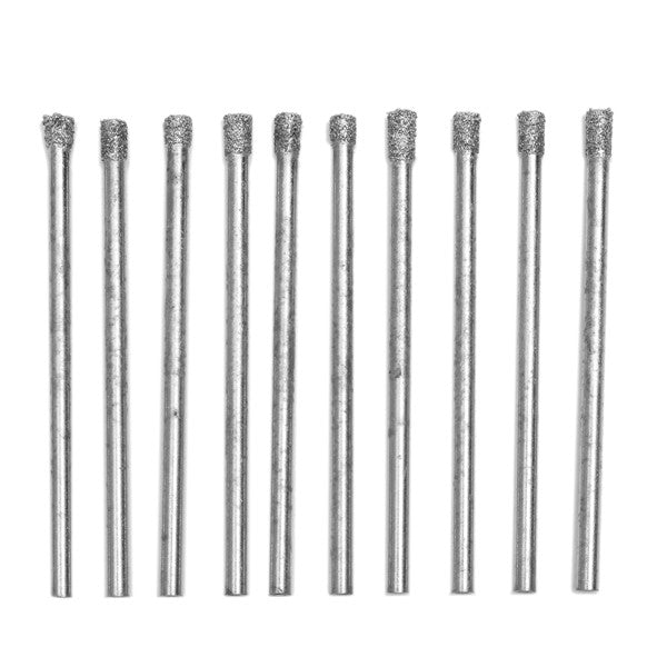 10pcs 3mm Diamond Coated Hole Saw Drill Bits Set Core Marble Glass Granite Drill Bits