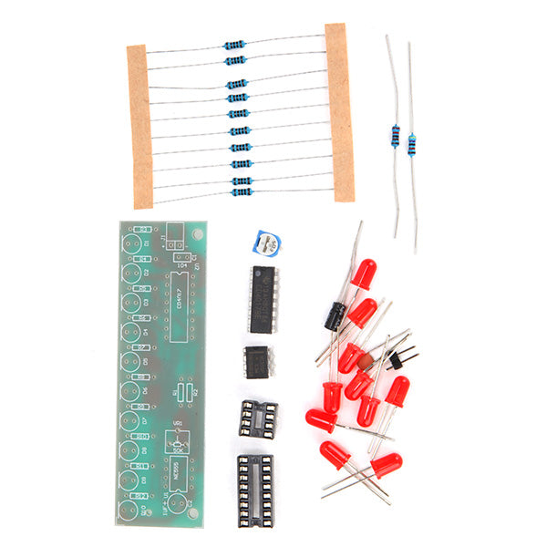 NE555 + CD4017 LED Flash DIY Kit 3-5V Light LED Module