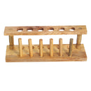 Test Tube Stand Wooden 6 Hole With Drying Rack Lab Equipment Burette Stand