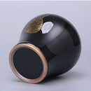 Luxurious Gradient Glaze Ceramic Funeral Pet Cremation Urn Memorial Container for Ashes Storage tank