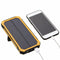 Waterproof 8000mAh Portable Solar Charger Dual USB Battery Power Bank