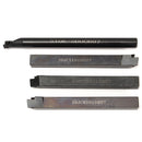 Drillpro 4pcs 10mm Shank Lathe Boring Bar Turning Tool Holder With 4pcs DCMT070204 Inserts
