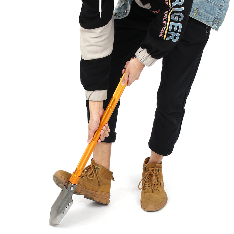Military Folding Shovel Screwdriver Whistle Bottle Opener Multifunctional Survival Outdoor Camping Emergency Tools