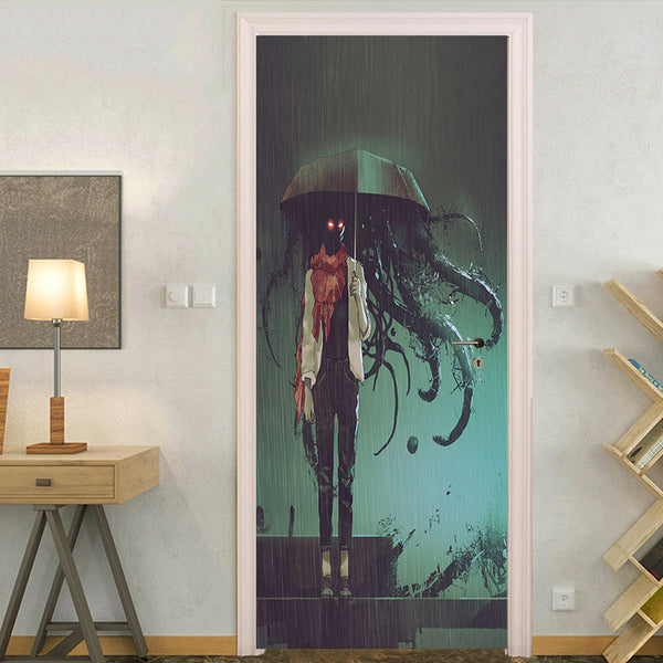 Miico MT011 Door Sticker Halloween Sticker Removable Wall Sticker Room Decoration