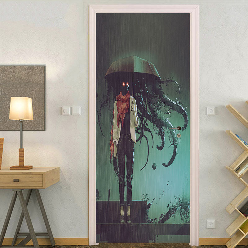 Miico MT011 Door Sticker Halloween Sticker Removable Wall Sticker Room Decoration