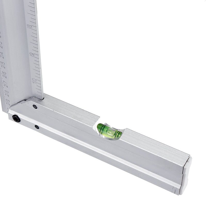 Mytec 300mm 90 Degree Angle Ruler Aluminum Alloy Square Marking Gauge Protractor Carpenter Measuring Tools Metric British with Bubble Level Metric