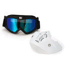 Motorcycle Goggles Detachable Modular Shield Face ATV MX Racing Motocross Mask