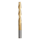 Drillpro 10pcs 3.175mm Shank Titanium Coated Spiral Flat End Milling Cutter Two Flute CNC Milling Cutter
