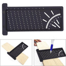 Plastic 3D Precision Woodworking Scribe Mark Line Gauge T-type Cross-out Ruler Hole Position Measuring Tool