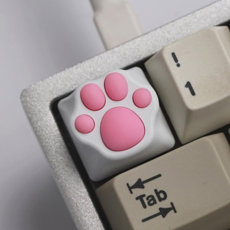 ZOMO Cat Paw Aluminum Alloy Sillica Gel OEM Profile Novelties Keycap