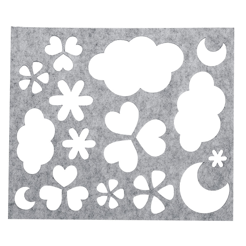 6Pcs Wool Felt Template Mould Needles Tool Set Yarn Needle Felting Mould Mat DIY Materials Doll Beginner Craft