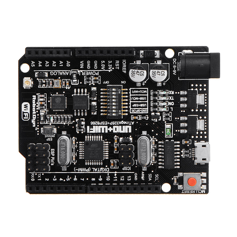 Robotdyn U NO+WiFi R3 ATmega328P+ESP8266 32Mb USB-TTL CH340G Development Board For Ariduino