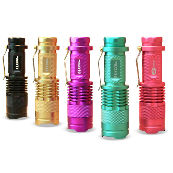 SHENYU SY1003 AA/14500 Flashlight UV 395nm LED Purple Violet Light Detecting Fluorescer Money Multifunction Lamp For Camping Hunting