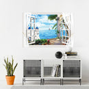 Miico FX82012 Mediterranean Landscape Wall Sticker Window Printing Home Decorative Wall Stickers