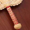 Pure Hand-Woven Wheat Straw Fan Old Man Summer Natural Hand Fan Decoration