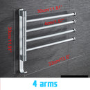 Swivel Towel Rack Wall Mounted Heavy Duty Towel Shelf Towel Holder for Bathroom