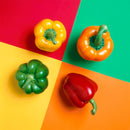 Egrow 50Pcs/Bag Mixed Red Yellow Green Pepper Seeds Colorful Sweet Pepper Seeds Mix Bell Peppers