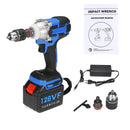 128VF 520N.m Max Cordless Electric Impact Wrench Brushless 19800mah Li-Ion Hight Torque Drill Driver
