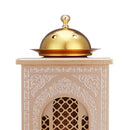 Hand Painted Middle East Style Wooden Metal Incense Burner Tower Holder