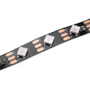 DC5V 1M 2M 12W 24W WS2812 IC SMD5050 Module Bead Tilt 45 Non-waterproof RGB LED Strip Light