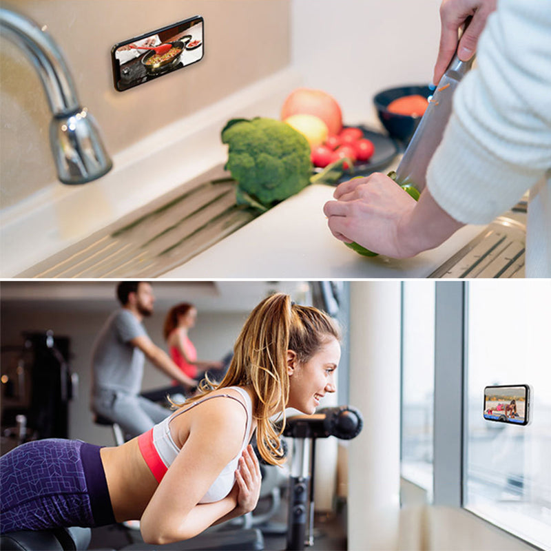 Honana Nano Rubber Multi-Function Wall Suction Holder Car Phone Holder Car Stand Cable Winder Strong Adsorption Gel Pad Desk Sticker