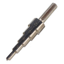 Drillpro 5pcs 4-35mm HSS Step Drill Bit Set Multiple Hole Metric Size with Aluminum Case