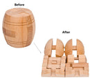 Beech classical educational toys Barrel type Kong Ming lock