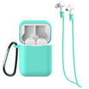 Bakeey 3 in 1 Xiaomi Air bluetooth Wireless Headset Case Silica Gel Protection Anti-lost Rope Metal Buckle Earphone Storage Box