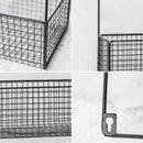 Iron Hexagonal Grid Wall Hanging Shelf Rack Storage Holder Home Wall Shelf Bracket