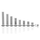 Suleve M5SH2 150Pcs M5 Stainless Steel 6-30mm Hex Socket Button Head Screw Allen Bolt Assortment Kit