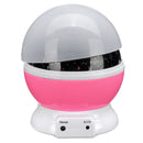 USB Rotating Projector Starry  Nursery Night Light Star Sky Projection LED Light Xmas Gift