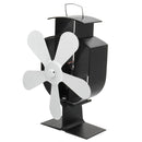 Circulation Thermal Power Fan 5-Blade Heat Powered Stove Fan for Wood/Log Burner/Fireplace Eco Friendly