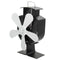 Circulation Thermal Power Fan 5-Blade Heat Powered Stove Fan for Wood/Log Burner/Fireplace Eco Friendly