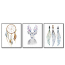 Miico Hand Painted Three Combination Decorative Paintings Simple Style Oil Painting Wall Art For Home Decoration