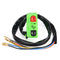7/8inch Motorcycle Handlebar LED Headlight Flameout Startup Light Switch Double Flash