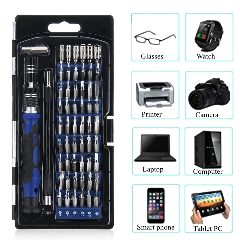 58 In 1 Multi-function Precision Screwdriver Kit with 54 Bits for Phone Watch Sun Glassess Repair Tool