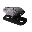 Motorcycle ATV License Plate LED Tail Rear Brake Bracket Lights Turn Lamp 12V