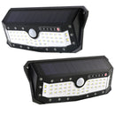 ARILUX Solar Power / USB Rechargeable Waterproof 57 LED PIR Motion Sensor Wall Light Outdoor Garden 4 Modes